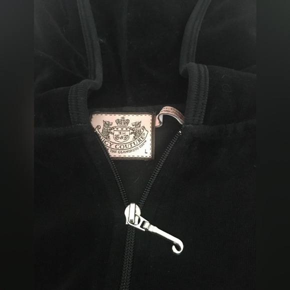 Vintage Juicy Couture black 2 piece track suit. - Picture 6 of 14